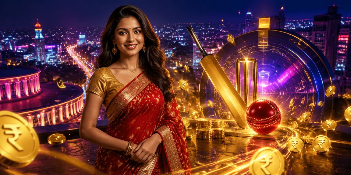 Vibrant slots game themed image capturing Indian nightlife